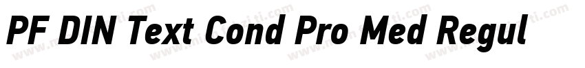 PF DIN Text Cond Pro Med Regular字体转换